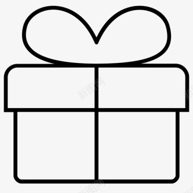 礼物盒子纸图标图标