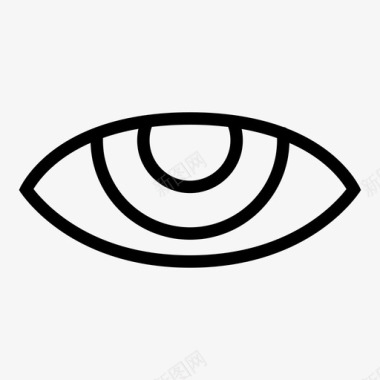 眼睛视力疲劳图标图标