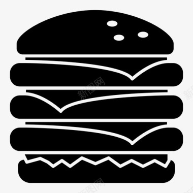 三宝汉堡减肥快餐图标图标