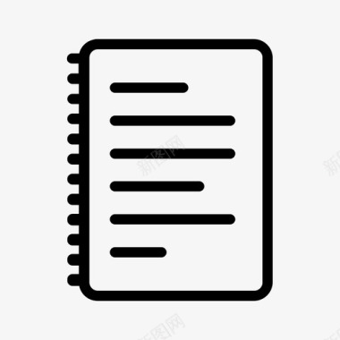 页面注册笔记本文本文档简单图标图标