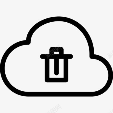 云服务器垃圾箱存储服务器图标图标