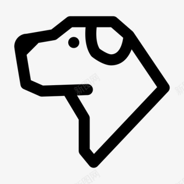 狗狗宠物哺乳动物图标图标