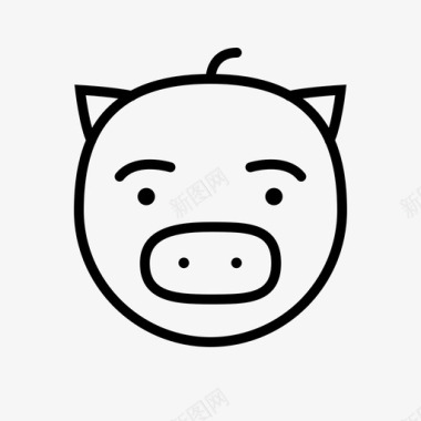 猪小猪野生图标图标