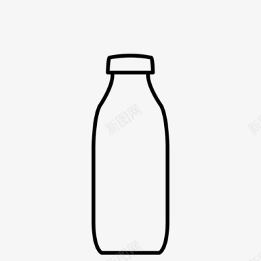 酸奶瓶子饮料食品图标图标