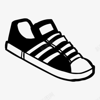 阿迪达斯鞋运动鞋阿迪达斯鞋类图标图标