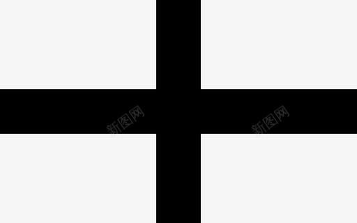 英格兰国旗国家十字架图标图标