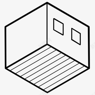 平面图矢量房间房间平面图图标图标