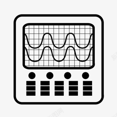 ICON保障示波器测试仪器图标图标