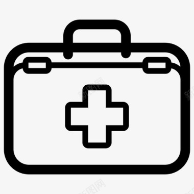 医疗包急救箱药品医疗图标图标