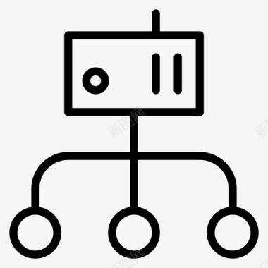 交换机矢量图集线器中心中心集线器图标图标