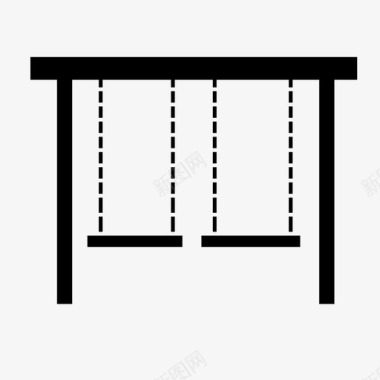 户外活动PPT秋千户外户外活动图标图标