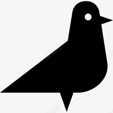 抽象鸽子飞行动物群图标图标