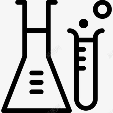 实验室实验化学分子研究图标图标