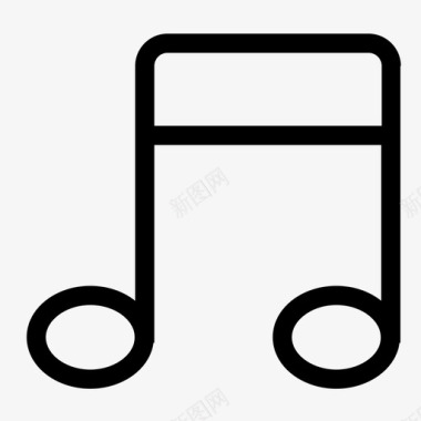 音乐和声音符图标图标