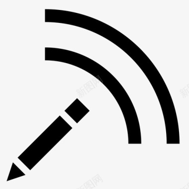 互联网wifi博客互联网铅笔图标图标