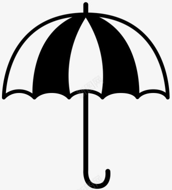 雨伞防雨遮阳图标图标