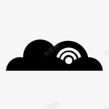 云端信号无线云端连接无线云端信号无线互联网连接图标图标