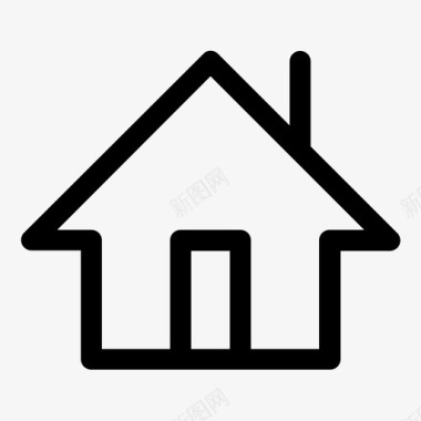 小房子免抠家小房子庇护所图标图标