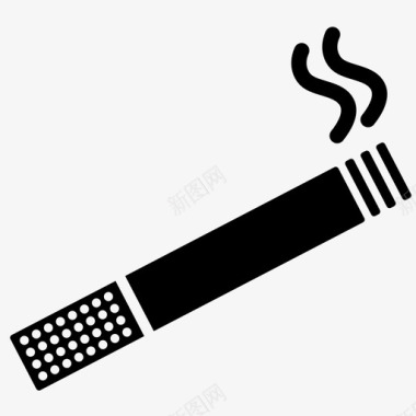 香烟燃烧挖掘图标图标