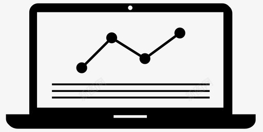 笔记本数据图表分析计算机图标图标