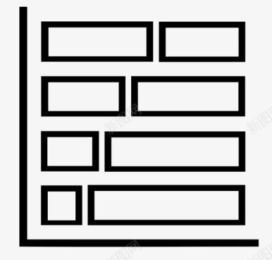 镂空栏图表栏图标图标