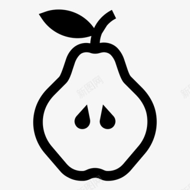绿色木瓜木瓜产品植物图标图标