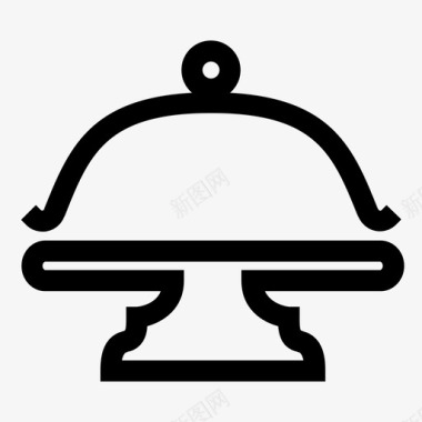 黑胡桃茶托盘蛋糕圆顶茶主题茶具图标图标
