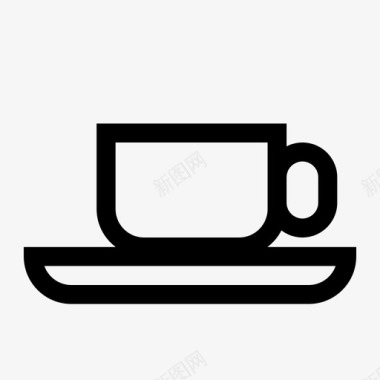 厨房logo茶餐具简单图标图标