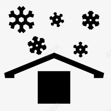 雪花袜子遮蔽物防护保险箱图标图标