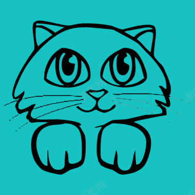 卡通动物元素猫宠物小猫图标图标