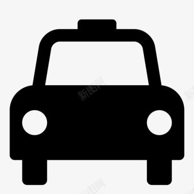 通勤出租车旅行者移动车辆图标图标