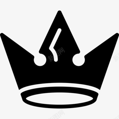 皇室黑色仿古皇冠造型皇冠图标图标