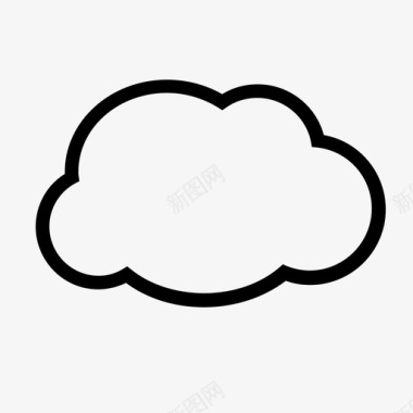 互联网云天气风暴图标图标