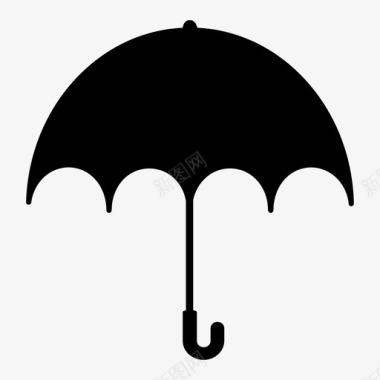 雨伞气象装备遮阳伞图标图标