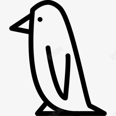 企鹅产蛋不会飞的鸟图标图标