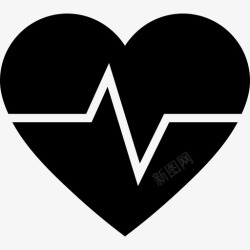 心脏监护仪心率脉搏监测心脏图标高清图片