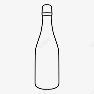 空瓶瓶酒容器图标图标