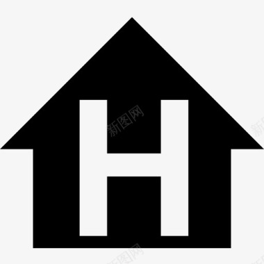 用h标记的房子图标图标