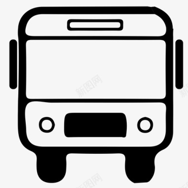 地铁和公交公交车辆运输客车图标图标
