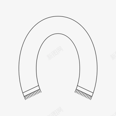围巾领巾头巾图标图标