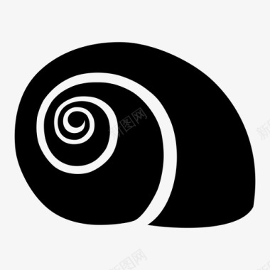 时尚手机壳贝壳花园蜗牛鹦鹉螺图标图标