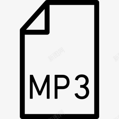 mp3文件声音标志图标图标