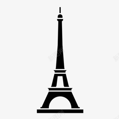 旅游啦巴黎世界塔图标图标