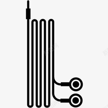 耳塞耳机音频耳塞图标图标