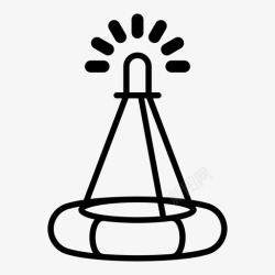 海上漂浮物浮标船海边图标高清图片