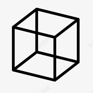 三维立方体体积三维图标图标