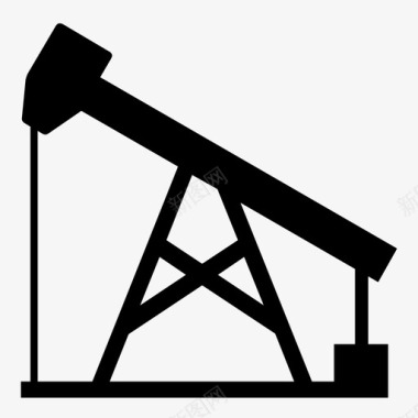 油井石油开采犹他州新兴城镇图标图标