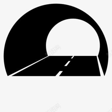 崎岖山路隧道山路图标图标