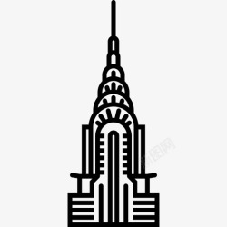 NYCChrysler buildingnyc icon摩天大楼图标高清图片