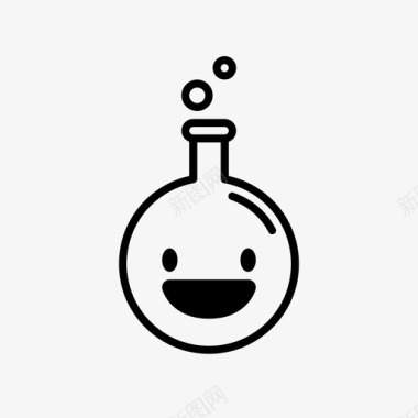 幸福烧瓶玻璃杯幸福图标图标